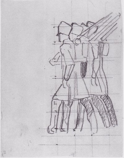 Departing Soldiers 3 by Ferdinand Hodler